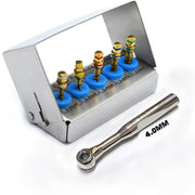 Dental Implant Bone Expander Kit 5 Pcs Screws & Wrench 4.0Mm Surgical Tools New